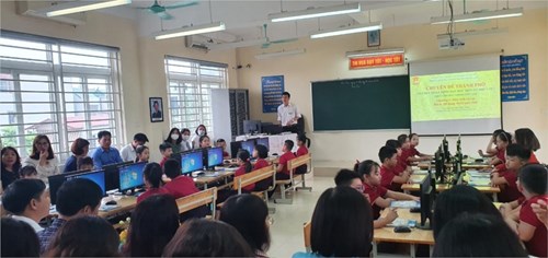 Gia Lâm tổ chức chuyên đề Tin học cấp Thành phố môn Tin học năm học 2022-2023 theo CTGDPT 2018.